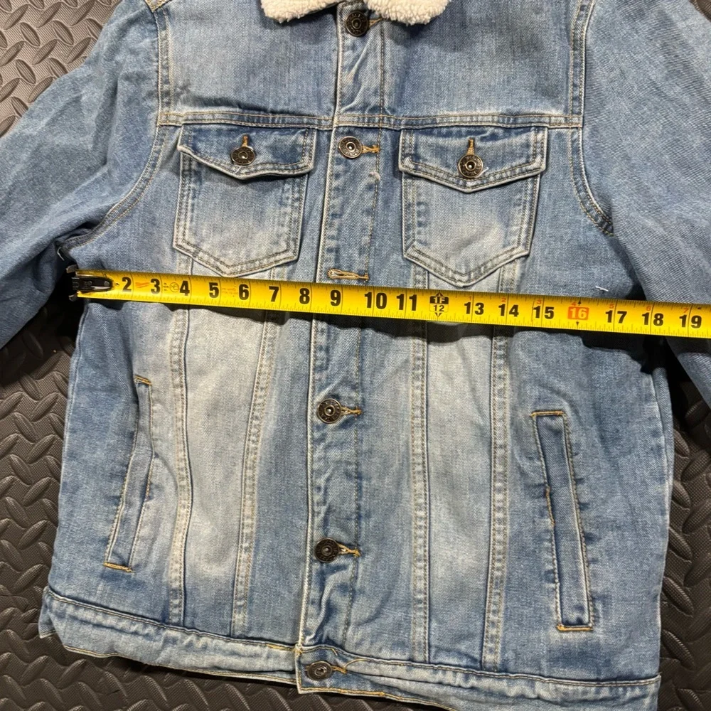 Track 23 Sherpa Lined Denim Jacket Men’s Medium Trucker